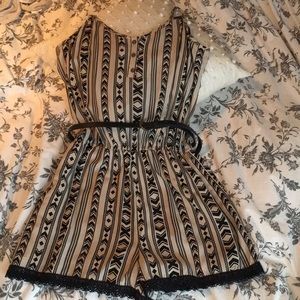 Printed romper